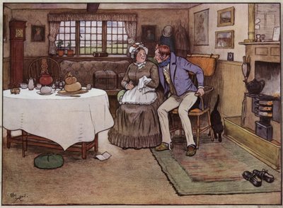 Ilustração para os Documentos Pickwick de Cecil Aldin de Cecil Charles Windsor Aldin