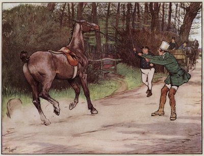 Ilustração para The Pickwick Papers, de Cecil Aldin de Cecil Charles Windsor Aldin