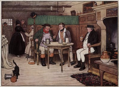 Ilustração para The Pickwick Papers, de Cecil Aldin de Cecil Charles Windsor Aldin