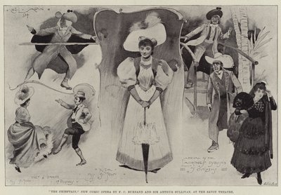 O Chieftain, New Comic Opera pelo FC Burnard e Sir Arthur Sullivan, no Teatro Savoy de Cecil Charles Windsor Aldin