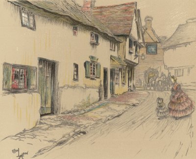 The George Inn, Dorchester de Cecil Charles Windsor Aldin