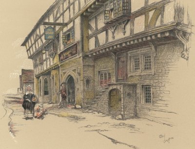 O George Inn, em Norton St Philip de Cecil Charles Windsor Aldin
