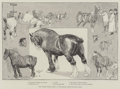 O Shire Horse Show no Royal Agricultural Hall de Cecil Charles Windsor Aldin