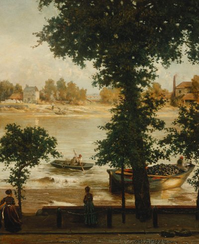 Uma noite de verão em Cheyne Walk, 1870-71 de Cecil Gordon Lawson