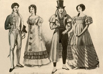 Roupas de 1824-1835, 1907, 1937. de Cecil W. Trout