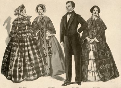 Vestuário de 1850-1856, 1907, 1937. de Cecil W. Trout