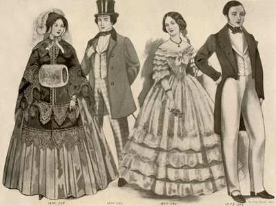 Vestuário de 1850-1856, 1907, 1937. de Cecil W. Trout