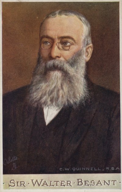 Sir Walter Besant (1836-1901), romancista e historiador inglês de Cecil Watson Quinnell