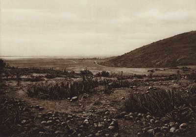 México: Perto do Lago Tetzcoco entre San Isabel Tola e Guadalupe (foto p/b) de Cecile Seler Sachs