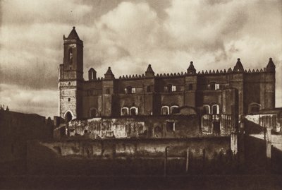 México: Tepeapa, Ruína do Mosteiro (foto a p/b) de Cecile Seler Sachs