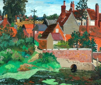 Polstead, Suffolk, c.1933 (óleo sobre tela) de Cedric Morris