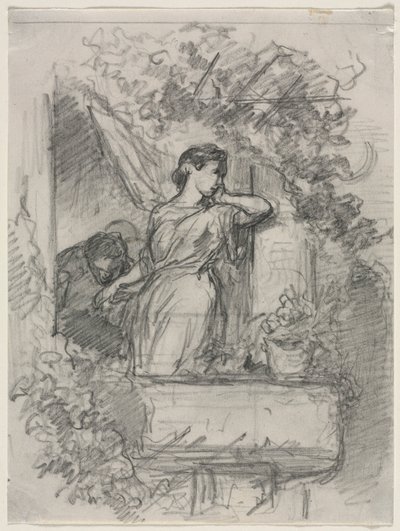 Na varanda. de Celestin Francois Nanteuil