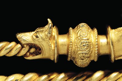 Fíbula do guerreiro La Tene altamente importante, detalhe de Celtic