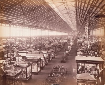 Edifício Principal, da galeria leste, Exposição Centenária, Filadélfia de Centennial Photographic Co.