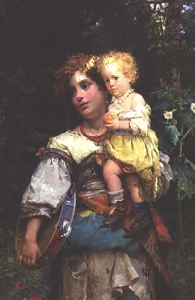 Mulher e Criança de Cesare Auguste Detti