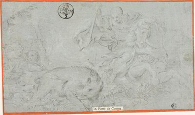 Cópia do afresco Cena da Vida de Sula, no Salão de Saturno, Palácio Pitti de Cesare Dandini