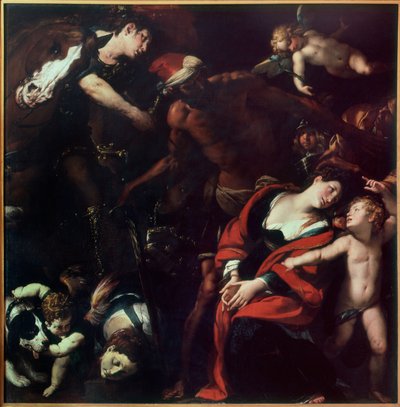 O martírio de Santa Rufina e Santa Secunda (A pintura de três artistas) de Cesare Morazzone Pier Francesco and Cerano Procaccini