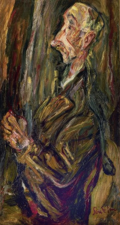 HOMEM EM ORAÇÃO - SÉCULO XX - EXPRESSIONISMO FRANCÊS de Chaim Soutine