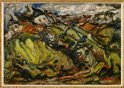 Casas em Ceret (pintura sobre tela) de Chaim Soutine