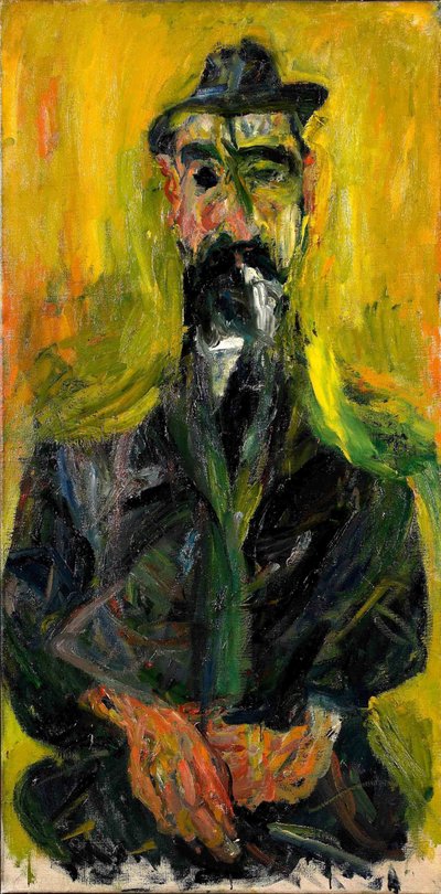 O Homem do Chapéu, cerca de 1919. de Chaim Soutine