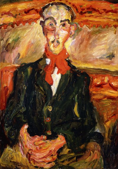 Homem de lenço vermelho; O Homem do Lenço Vermelho, c.1921 de Chaim Soutine