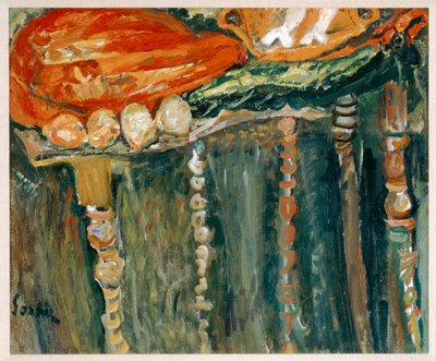 Nature morte au morceau de viande crue - Natureza morta com um pedaço de carne crua ... (pintura sobre tela) de Chaim Soutine