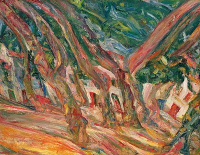 Plátanos em Ceret; Les Platanes a Ceret, c.1920 de Chaim Soutine