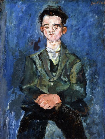Retrato de um menino de azul, 1928 de Chaim Soutine