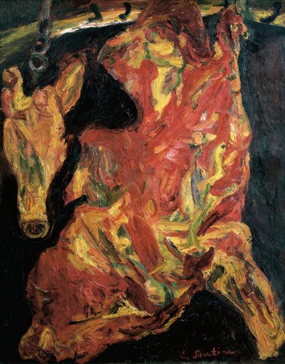 Lado da Cabeça de Bovino e Bezerro de Chaim Soutine
