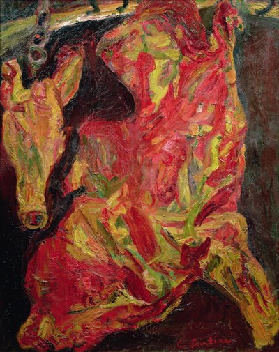 Lado da Cabeça de Carne e Bezerro, 1925 de Chaim Soutine