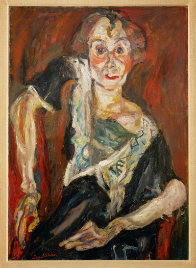 A velha atriz (pintura sobre tela) de Chaim Soutine