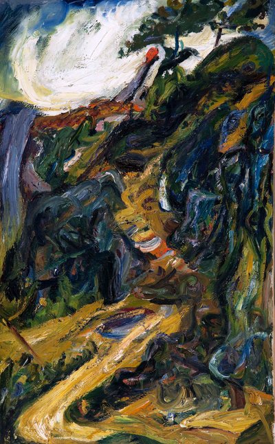 Estrada sinuosa, perto de Gréolières de Chaim Soutine