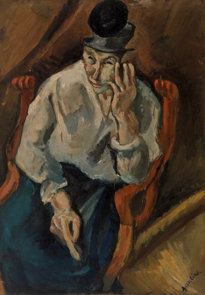 Mulher sentada em cadeira de braços de Chaim Soutine