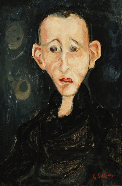 Jovem no escuro; Le Garcon en Noir, 1924 de Chaim Soutine