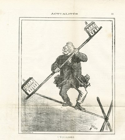 Ilustração de Cham (1819-1879) em Le Charivari de Amédée de Noé
