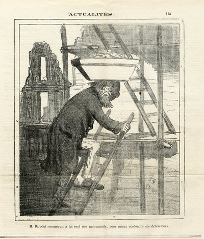 Ilustração de Cham (1819-1879) em Le Charivari de Amédée de Noé