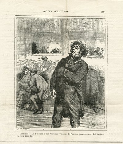 Ilustração de Cham (1819-1879) em Le Charivari de Amédée de Noé