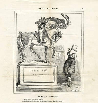 Ilustração de Cham (1819-1879) em Le Charivari de Amédée de Noé
