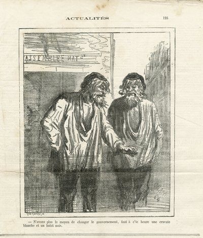 Ilustração de Cham (1819-1879) em Le Charivari de Amédée de Noé