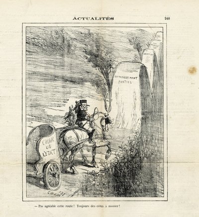 Ilustração de Cham (1819-1879) em Le Charivari de Amédée de Noé