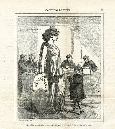 Ilustração de Cham (1819-1879) em Le Charivari de Amédée de Noé