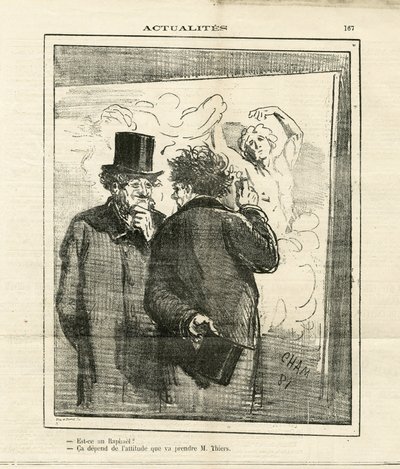 Ilustração de Cham (1819-1879) em Le Charivari de Amédée de Noé