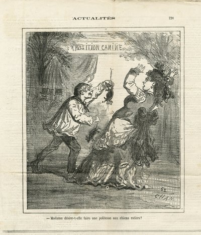 Ilustração de Cham (1819-1879) em O Charivari de Amédée de Noé