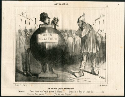 Le Charivari, Satirical in B & W de Amédée de Noé