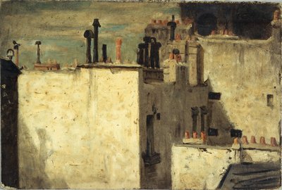Tectos de Paris, ca. 1870 (pintura) de Charles Emile Cuisin