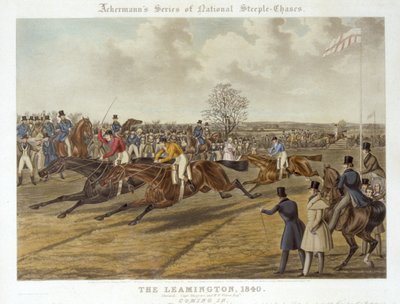 O Leamington, 20 de Outubro de 1840: Entrando (cor litho) de Charles Hunt