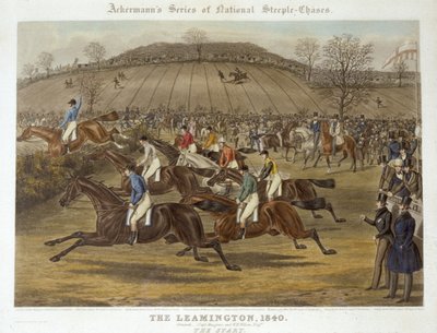 O Leamington, 20 de Outubro de 1840: The Start (cor litho) de Charles Hunt
