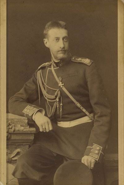 Constantin Constantinovitch de Russie - Retrato do Grão-Duque Constantino Constantinovich da Rússia (1858-1915), por Bergamasco, Charles (Karl) (1830-1896). Albumina Foto, c. 1880. Arquivo de Fotografia e Cinema do Estado Russo, Krasnogorsk de Charles Bergamasco