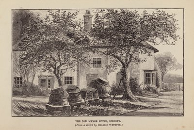 The Old Manor House, Scrooby (litografia) de Charles (after) Whymper