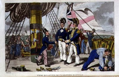 The Quarter Deck before Battle, placa de 